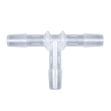 Cole Parmer Hose Barb Fitting, Tee Union, Polypropylene, Cleanroom, 5/16in ID; 10PK T0-5PP-QC
